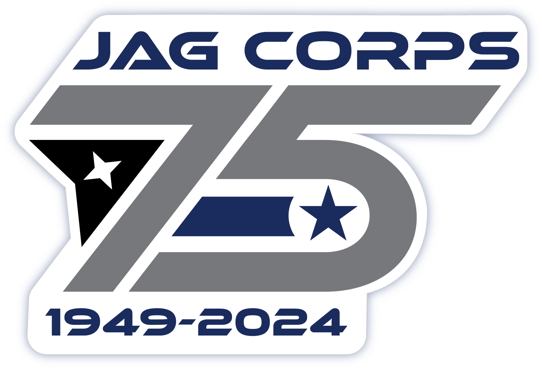 The Judge Advocate General's Corps 75th Anniversary seal